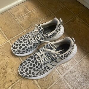 adidas Black and White Athletic Shoes